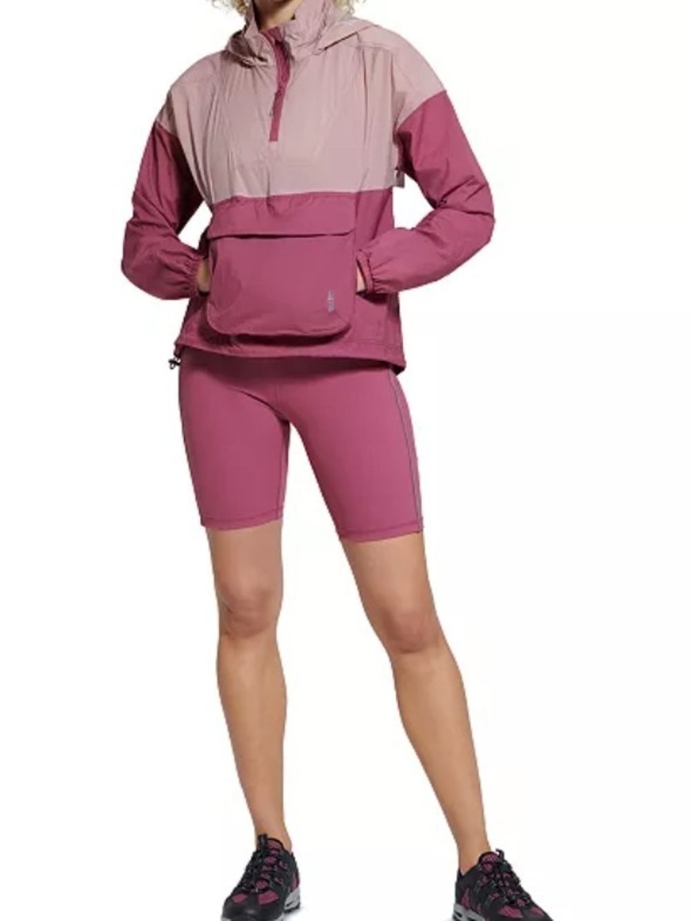 Bass Outdoor Women's Echo Packable Rain Jacket Rose Windbreaker M